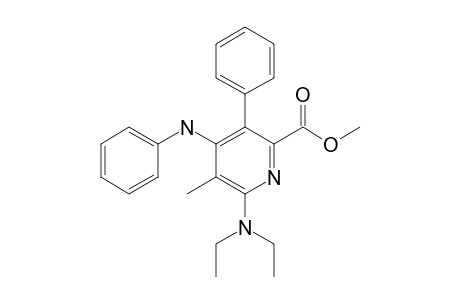 2-(N,N-Diethylamino)-6-methoxycarbonyl-3-methyl-5-phenyl-4-phenylaminopyridine