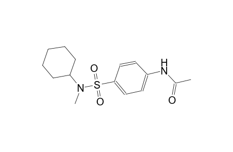 acetamide, N-[4-[(cyclohexylmethylamino)sulfonyl]phenyl]-