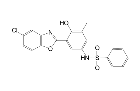 benzenesulfonamide, N-[3-(5-chloro-2-benzoxazolyl)-4-hydroxy-5-methylphenyl]-