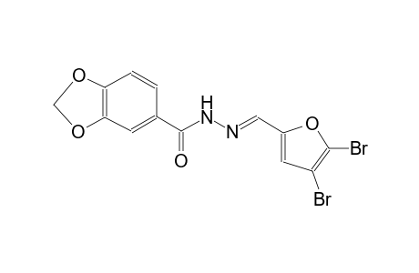 1,3-benzodioxole-5-carboxylic acid, 2-[(E)-(4,5-dibromo-2-furanyl)methylidene]hydrazide
