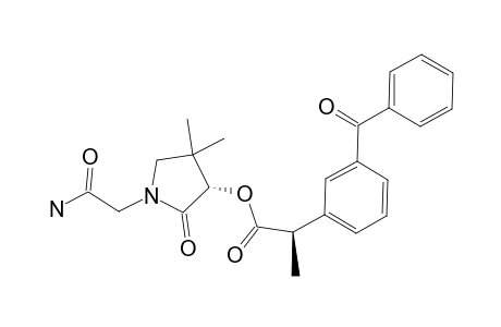 (S,R)-1-CARBAMOYLMETHYL-4,4-DIMETHYL-2-OXOPYRROLIDINYL-2-(4-BENZOYLPHENYL)-PROPIONATE;MINOR-DIASTEREOMER
