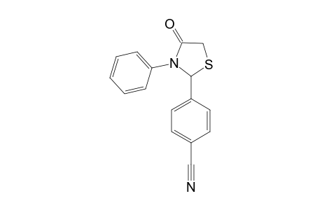 2-(4-CYANOPHENYL)-3-PHENYL-1,3-THIAZOLIDIN-4-ONE