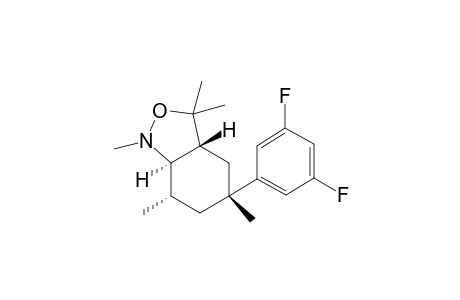 rac-(3aR,5R,7S,7aR)-5-(3,5-difluorophenyl)-1,3,3,5,7-pentamethyloctahydrobenzo[c]isooxazole
