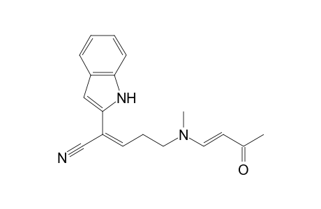 2-(Indol-2-yl)-5-[N-methyl(3-oxobut-1-enyl)amino]pent-2-enenitrile