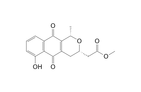 Methyl [ (cis)-3,4,5,10-tetrahydro-6-hydroxy-1-methyl-5,10-dioxo-1H-naphtho[2,3-c]pyran-3-yl]acetate