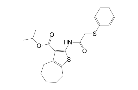isopropyl 2-{[(phenylsulfanyl)acetyl]amino}-5,6,7,8-tetrahydro-4H-cyclohepta[b]thiophene-3-carboxylate