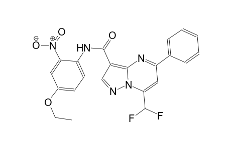 7-(difluoromethyl)-N-(4-ethoxy-2-nitrophenyl)-5-phenylpyrazolo[1,5-a]pyrimidine-3-carboxamide