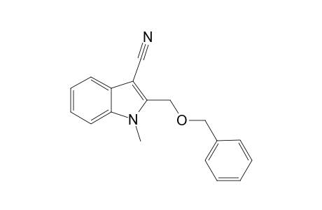 2-(Benzyloxymethyl)-1-methyl-1H-indole-3-carbonitrile
