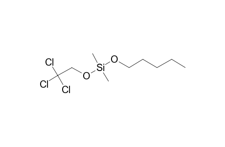 Silane, dimethyl(2,2,2-trichloroethoxy)pentyloxy-