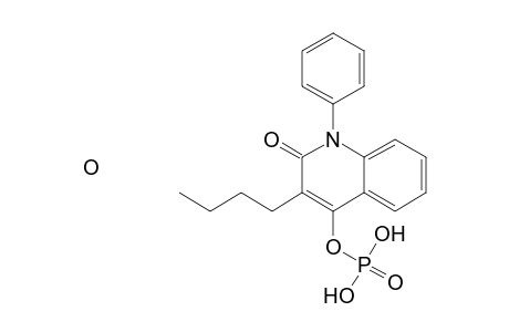 3-Butyl-1,2-dihydro-2-oxo-1-phenylquinolin-4-yl dihydrogenphosphate hydrate