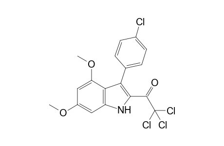 3-(4-chlorophenyl)-4,6-dimethoxy-2-trichloroacetylindole