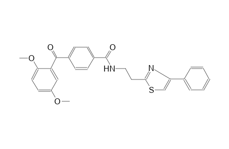 benzamide, 4-(2,5-dimethoxybenzoyl)-N-[2-(4-phenyl-2-thiazolyl)ethyl]-