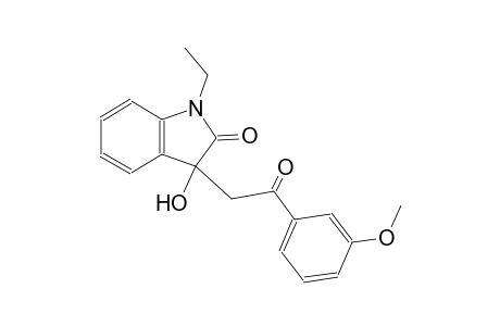 1-ethyl-3-hydroxy-3-[2-(3-methoxyphenyl)-2-oxoethyl]-1,3-dihydro-2H-indol-2-one