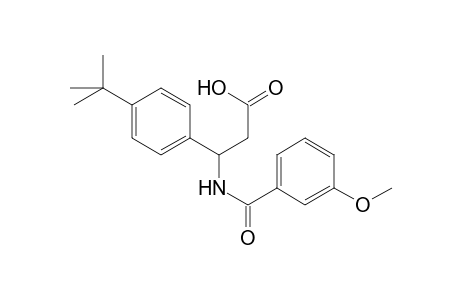 3-(4-tert-butylphenyl)-3-(m-anisoylamino)propionic acid