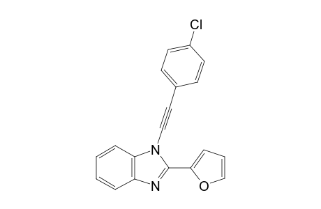 2-(2-Furanyl)-1-(2-(4-chlorophenyl)-ethynyl)-1H-benzimidazole