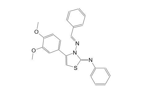 (2Z)-4-(3,4-dimethoxyphenyl)-2-(phenylimino)-N-[(E)-phenylmethylidene]-1,3-thiazol-3(2H)-amine