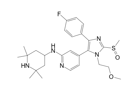 ({4-[5-(4-Fluoro-phenyl)-2-methanesulfinyl-3-(2-methoxy-ethyl)-3H-imidazol-4-yl]-pyridin-2-yl}-(2,2,6,6-tetramethyl-piperidin-4-yl)-amine