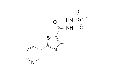 1-(methylsulfonyl)-2-{[4-methyl-2-(3-pyridyl)-5-thiazolyl]carbonyl}hydrazine