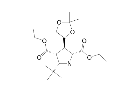 Diethyl (2R,3R,4R,5R)-5-tert-Butyl-3-[(S)-2,2-dimethyl-1,3-dioxolan-4-yl]pyrrolidine-2,4-dicarboxylate