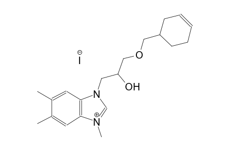 3H-benzimidazolium, 3-[3-(3-cyclohexen-1-ylmethoxy)-2-hydroxypropyl]-1,5,6-trimethyl-, iodide