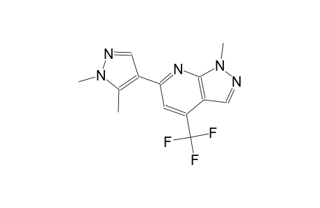 1H-pyrazolo[3,4-b]pyridine, 6-(1,5-dimethyl-1H-pyrazol-4-yl)-1-methyl-4-(trifluoromethyl)-