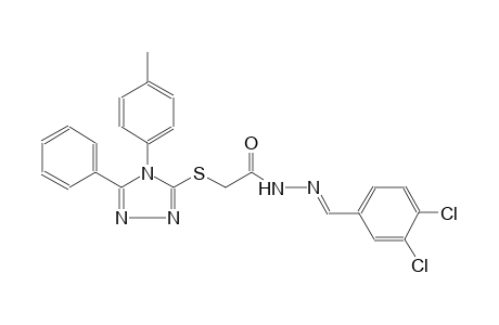 acetic acid, [[4-(4-methylphenyl)-5-phenyl-4H-1,2,4-triazol-3-yl]thio]-, 2-[(E)-(3,4-dichlorophenyl)methylidene]hydrazide