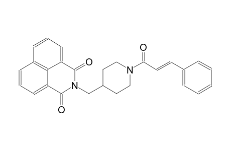 2-({1-[(2E)-3-phenyl-2-propenoyl]-4-piperidinyl}methyl)-1H-benzo[de]isoquinoline-1,3(2H)-dione