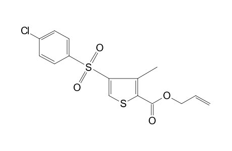 4-[(p-chlorophenyl)sulfonyl]-3-methyl-2-thiophenecarboxylic acid, allyl ester