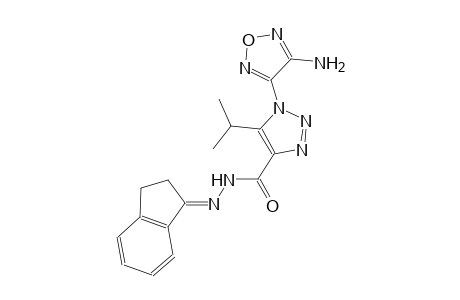 1-(4-amino-1,2,5-oxadiazol-3-yl)-N'-[(1E)-2,3-dihydro-1H-inden-1-ylidene]-5-isopropyl-1H-1,2,3-triazole-4-carbohydrazide