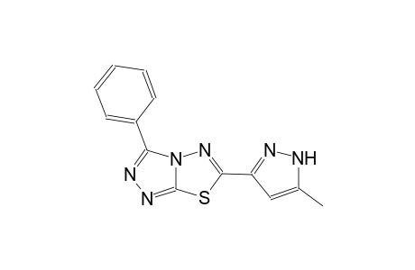 [1,2,4]triazolo[3,4-b][1,3,4]thiadiazole, 6-(5-methyl-1H-pyrazol-3-yl)-3-phenyl-