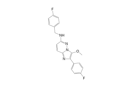 (4-fluorobenzyl)-[2-(4-fluorophenyl)-3-methoxy-imidazo[1,2-b]pyridazin-6-yl]amine