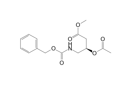 (3R)-3-acetoxy-4-(benzyloxycarbonylamino)butyric acid methyl ester