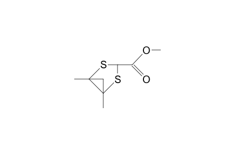 exo-3-Carbomethoxy-1,5-dimethyl-2,4-dithia-bicyclo(3.1.0)hexane