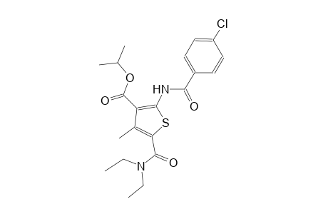 isopropyl 2-[(4-chlorobenzoyl)amino]-5-[(diethylamino)carbonyl]-4-methyl-3-thiophenecarboxylate