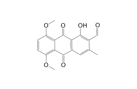 1-Hydroxy-5,8-dimethoxya-3-methyl-9,10-dihydroanthracene-2-carbaldehyde