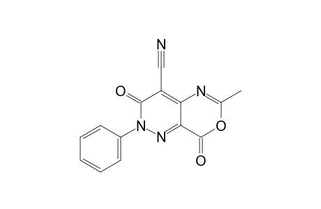 4-Cyano-6-methyl-2-phenyl-2H-pyridazino[4,3-d][1,3]oxazine-3,8-dione