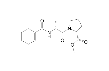 Methyl N-(1-cyclohexenoyl)-N'-alaninoylprolinate
