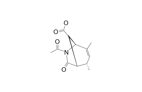 6-ACETYL-7-OXO-6-AZABICYCLO-[3.2.1]-OCT-3-ENE-2,4-DIMETHYL-8-CARBOXYLIC-ACID
