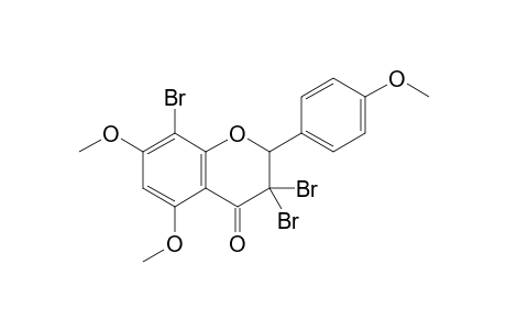 3,3,8-Tribromo-5,7,4'-trimethoxyflavanone