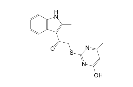 ethanone, 2-[(4-hydroxy-6-methyl-2-pyrimidinyl)thio]-1-(2-methyl-1H-indol-3-yl)-