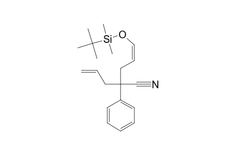 (Z)-5-(tert-butyl-dimethylsilyl)oxy-2-phenyl-2-prop-2-enylpent-4-enenitrile