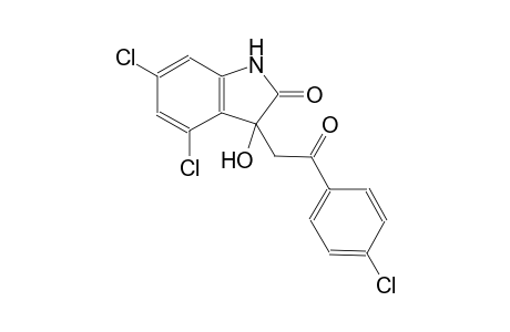 4,6-dichloro-3-[2-(4-chlorophenyl)-2-oxoethyl]-3-hydroxy-1,3-dihydro-2H-indol-2-one