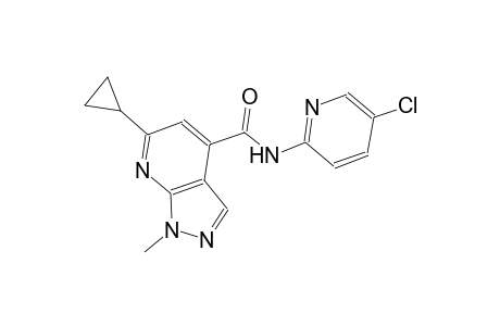 N-(5-chloro-2-pyridinyl)-6-cyclopropyl-1-methyl-1H-pyrazolo[3,4-b]pyridine-4-carboxamide