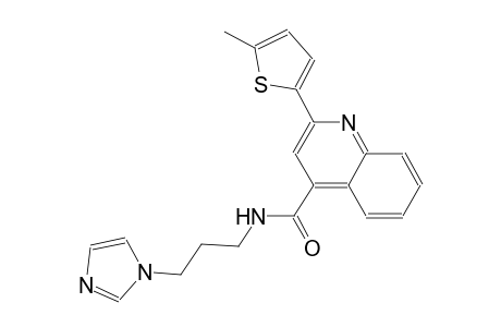 N-[3-(1H-imidazol-1-yl)propyl]-2-(5-methyl-2-thienyl)-4-quinolinecarboxamide