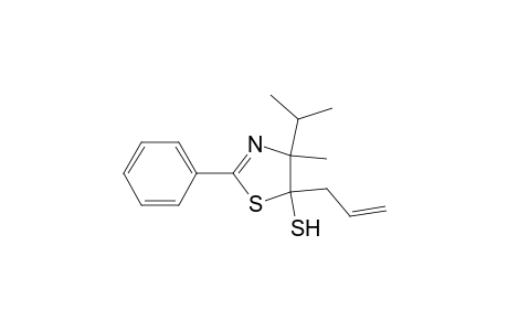 5-Allyl-4,5-dihydro-4-isopropyl-4-methyl-2-phenyl-1,3-thiazole-5-thiol