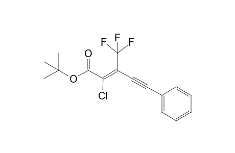 (E) and (Z)-tert-Butyl 2-chloro-5-phenyl-3-(trifluoromethyl)pent-2-en-4-ynoate