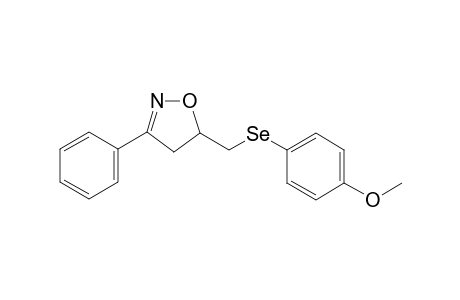 5-{[(4-Methoxyphenyl)selanyl]methyl}-3-phenyl-4,5-dihydroisoxazole