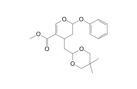 Methyl (2SR,4RS)-4-[(5,5-dimethyl-1,3-dioxan-2-yl)methyl]-3,4-dihydro-2-phenoxy-2H-pyran-5-carboxylate