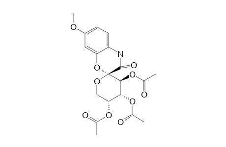 (2S)-3',4',5'-TRI-O-ACETYL-7-METHOXY-D-ARABINO-2H-1,4-BENZOAZIN-2-SPIRO-2'-PYRAN-3(4H)-ONE