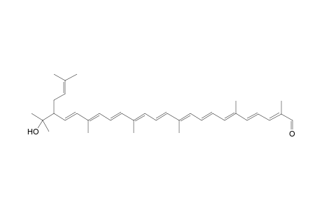 3,4-Didehydro-1,2-dihydro-1-hydroxy-2-(3"-methylbut-2"-enyl)-8'-apo-.psi.caroten-8'-al